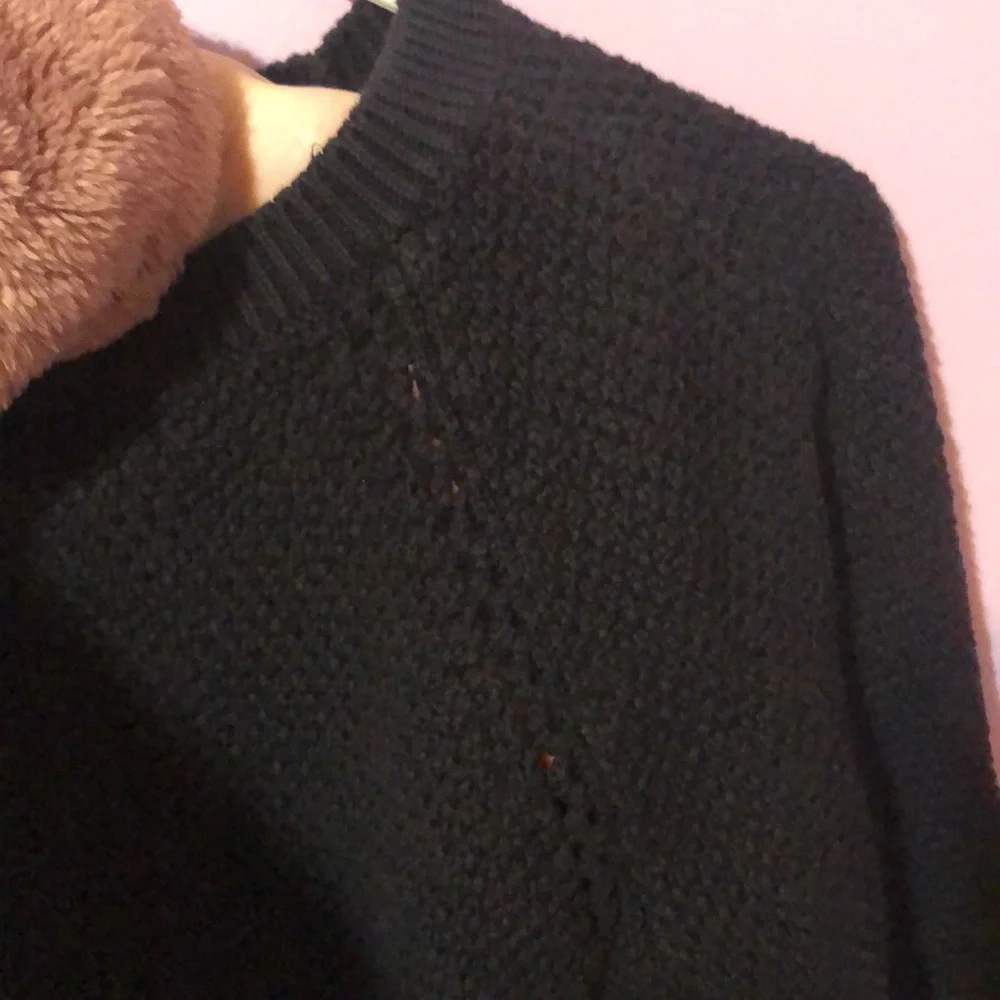 Loft Black 3/4 Sleeve Sweater Top - Picture 6 of 9